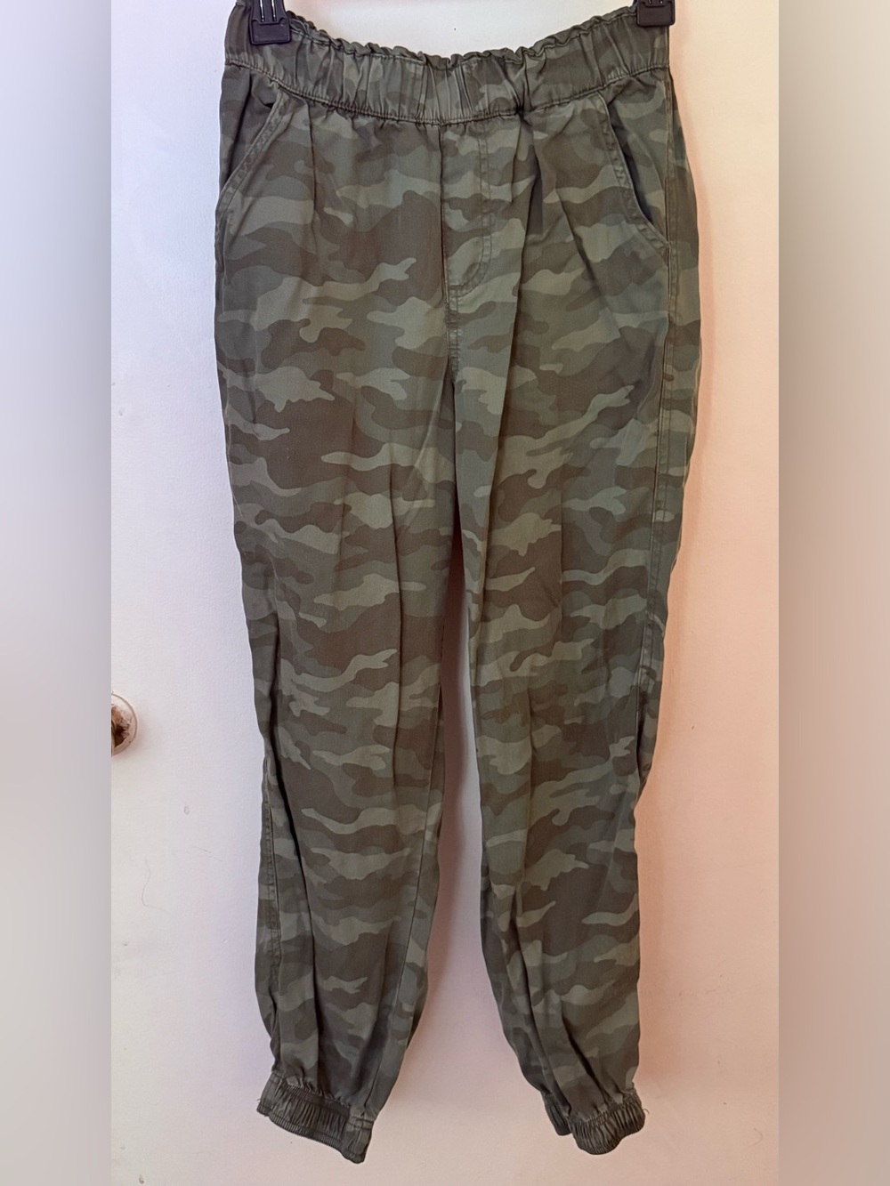 Knox Rose Olive Green Camo Cargo Joggers